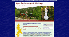 Desktop Screenshot of estesparkstreamsideweddings.com